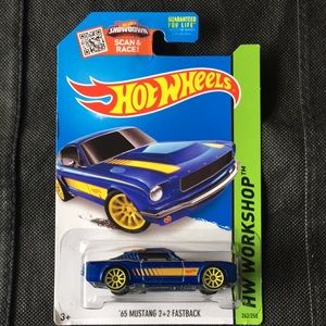 2014 Hot Wheels’65 Mustang 2+2 Fastback’Blue’